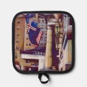 Die Säulen des Plaza Topflappen (Vorderseite)