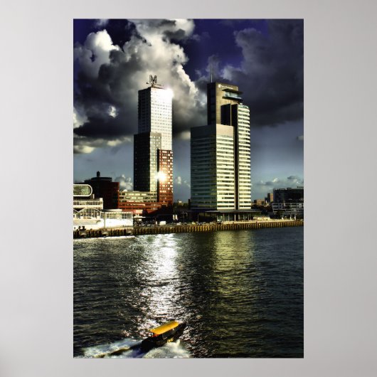 Die Säulen und die Wasserkabine Poster (Vorne)