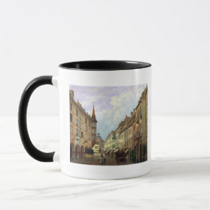 Die Säulengänge, großartige Rue, Colmar, 1876 Tasse