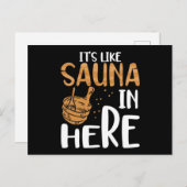 Die Sauna hier ist wie eine Sauna Postkarte (Vorne/Hinten)