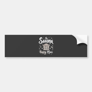 Die Sauna ist mein glücklicher Ort Autoaufkleber