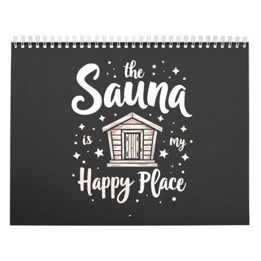 Die Sauna ist mein glücklicher Ort Kalender (Titelbild)