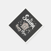 Die Sauna ist mein glücklicher Ort Serviette (Ecke)