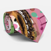 Die saxophone-Spieler-Krawatte! Wow ist sie heiß! Krawatte (Gerollt)