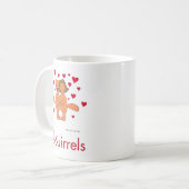 Die Sbuirrels Ed und Mary Valentine Kaffeetasse (Vorderseite Links)