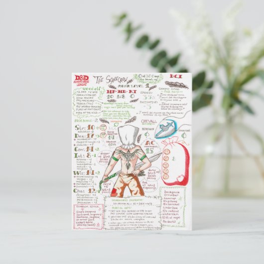 Die Scarecrow Postkarte (Stehend Vorderseite)