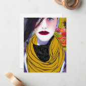 Die Scarf-Mitteilungskarten Mitteilungskarte (Vorderseite/Rückseite Beispiel)