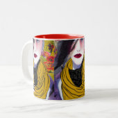 Die Scarf-Tasse Zweifarbige Tasse (Vorderseite Links)