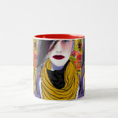 Die Scarf-Tasse Zweifarbige Tasse (Mittel)