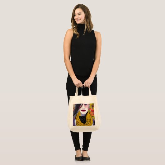 Die Scarf Tote Tasche (Vorderseite (Model))