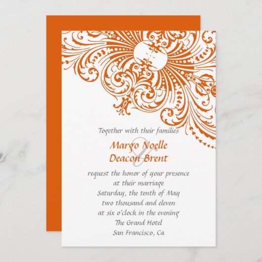 Die Scarlette Einladung (Vorne/Hinten)