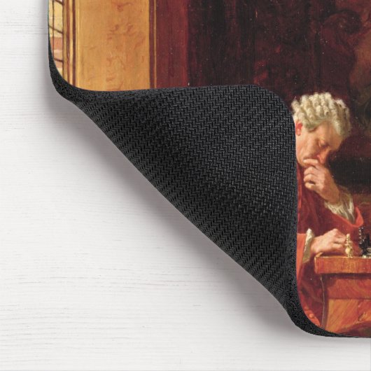 Die Schach-Spieler, 1856 Mousepad (Ecke)