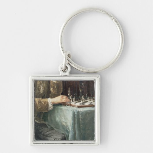 Die Schach-Spieler, 1887 Schlüsselanhänger (Vorne)