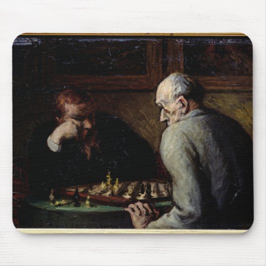 Die Schach-Spieler, c.1863-67 Mousepad (Vorne)