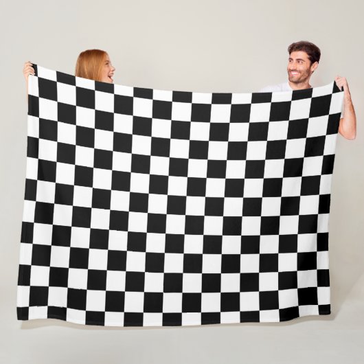 Die Schachbrett-Flag Fleece Blanket (Beispiel)
