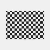 Die Schachbrett-Flagge Fleecedecke (Vorderseite (Horizontal))