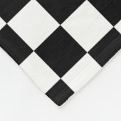 Die Schachbrett-Flagge Fleecedecke (Ecke)
