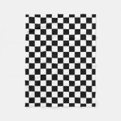 Die Schachbrett-Flagge Fleecedecke (Vorderseite)