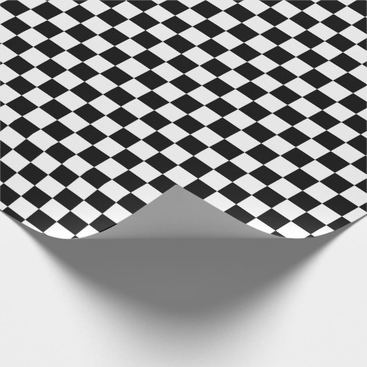 Die Schachbrett-Flagge Geschenkpapier (Ecke)