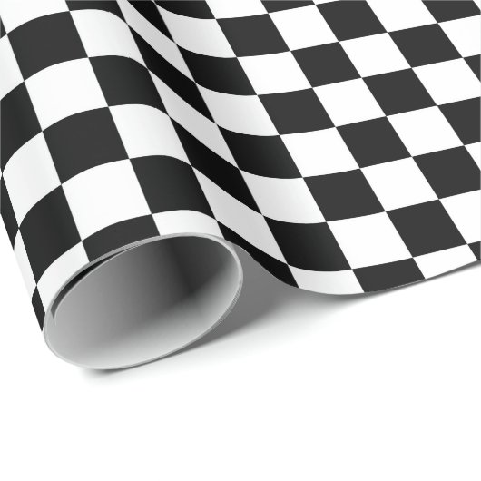 Die Schachbrett-Flagge Geschenkpapier (Rolleneckpunkt)