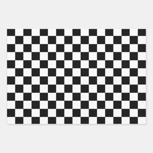 Die Schachbrett-Flagge Geschenkpapier Set (Vorderseite 2)