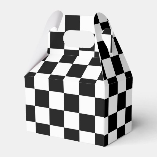 Die Schachbrett-Flagge Geschenkschachtel (Rückseite)