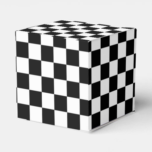 Die Schachbrett-Flagge Geschenkschachtel (Rückseite)