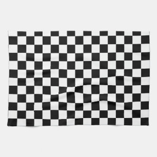 Die Schachbrett-Flagge Geschirrtuch