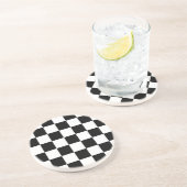 Die Schachbrett-Flagge Getränkeuntersetzer (Seite)