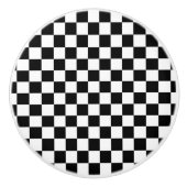 Die Schachbrett-Flagge Keramikknauf (Vorderseite)