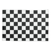 Die Schachbrett-Flagge Kissenbezug (Rückseite)