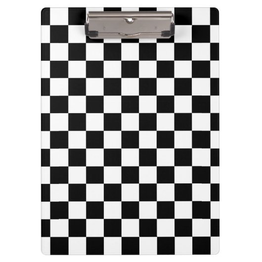 Die Schachbrett-Flagge Klemmbrett (Vorderseite)