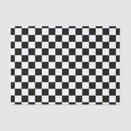 Die Schachbrett-Flagge Seidenpapier (Vorderseite)