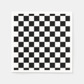 Die Schachbrett-Flagge Serviette (Vorderseite)
