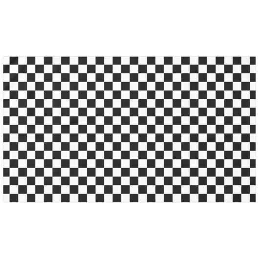 Die Schachbrett-Flagge Tischdecke (Vorderseite (Horizontal))