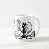 Die Schachpartien Kaffeetasse (VorderseiteRechts)