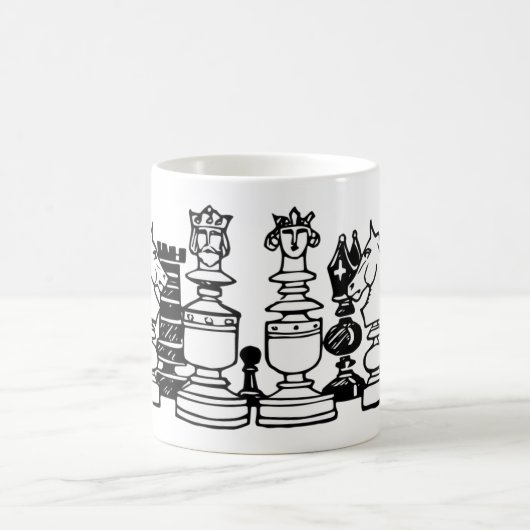 Die Schachpartien Kaffeetasse (Mittel)