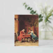 Die Schachspieler, 1856 Postkarte (Stehend Vorderseite)