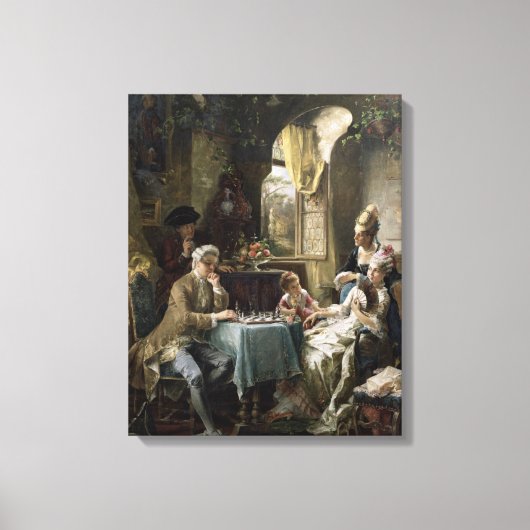 Die Schachspieler, 1887 2 Leinwanddruck (Vorderseite)