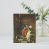 Die Schachspieler, c.1670 Postkarte (Stehend Vorderseite)