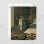 Die Schachspieler, c.1670 Postkarte (Vorne/Hinten)