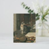 Die Schachspieler, c.1670 Postkarte (Stehend Vorderseite)