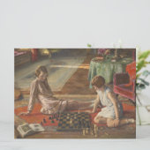 Die Schachspieler (von John Lavery) Karte (Stehend Vorderseite)