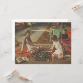 Die Schachspieler (von John Lavery) Karte (Vorderseite/Rückseite Beispiel)