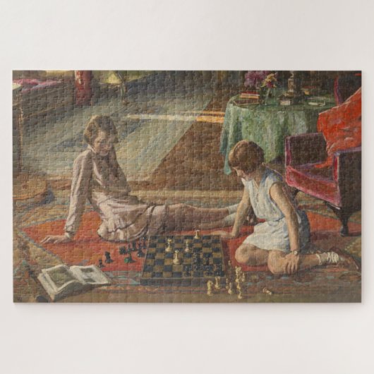 Die Schachspieler (von John Lavery) Puzzle (Horizontal)