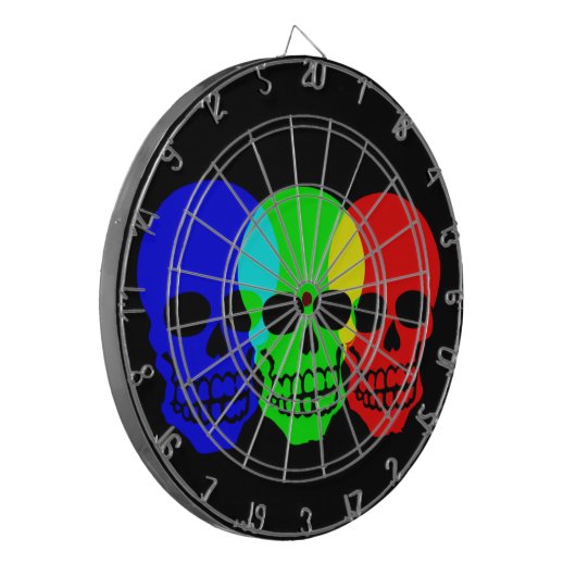 Die Schädel Dartscheibe (Vorderseite Links)