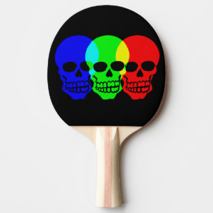 Die Schädel Tischtennis Schläger