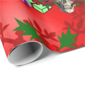 Die Schädel von Weihnachten Geschenkpapier (Rolleneckpunkt)