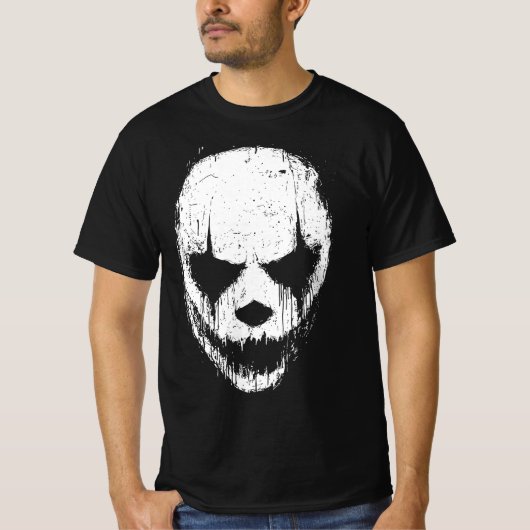 Die Schädelmaske der Schatten tropfen lassen T-Shirt (Vorderseite)