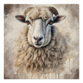 Die Schafe blasen Poster